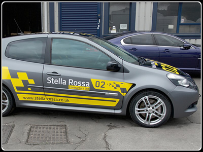 RENAULT CLIO RS 3M SATIN GREY BUSINESS ADVERTISING 02